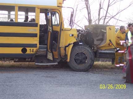 crash bus school colcord injured students