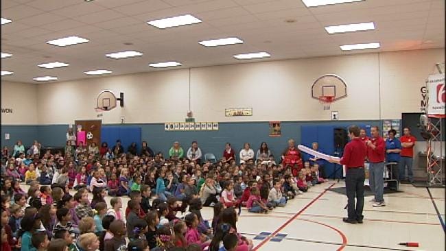 Salk Elementary Students Learn Severe Weather Safety Tips From News On 6 Warn Team