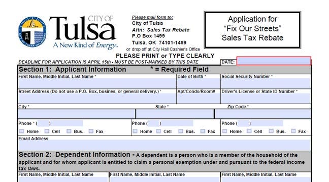 Some Tulsans Eligible For City Sales Tax Rebate some-tulsans-eligible-for-city-sales-tax-rebate