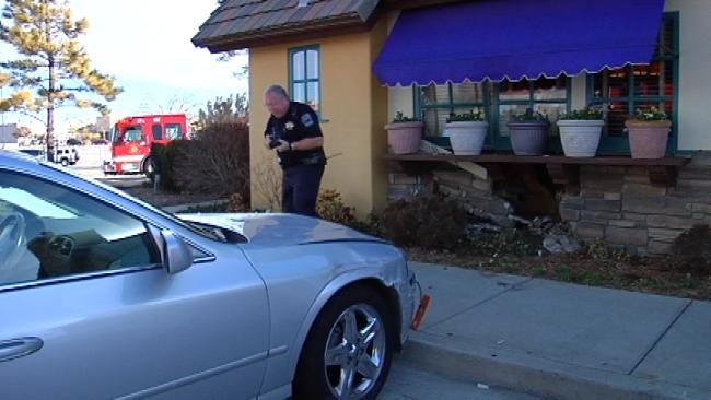 Four Injured After Car Slams Into South Tulsa Cafe