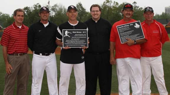 Bishop Kelley Honors MLB&rsquo;s O&rsquo;Brien and Wrona