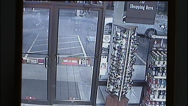 Surveillance Video Shows Kum & Go Armed Robbery Suspect