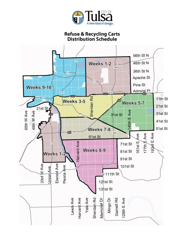 City Of Tulsa Releases Schedule For Trash Cart Distribution city-of-tulsa-releases-schedule-for-trash-cart-distribution