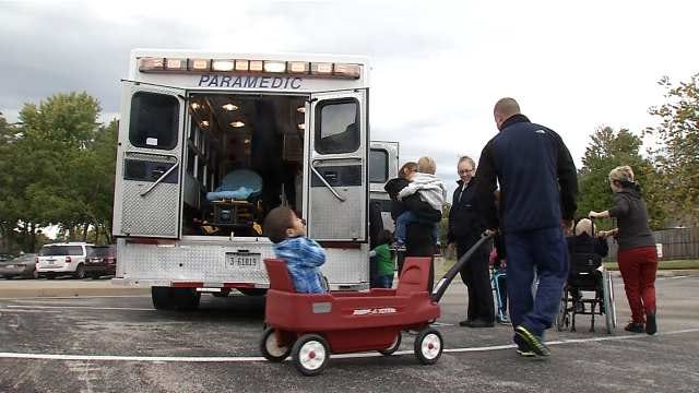 EMSA Medics Visit Tulsa's Little Light House School