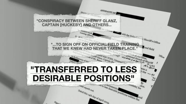 TCSO Reserve Deputy's Records False, Affidavit Claims