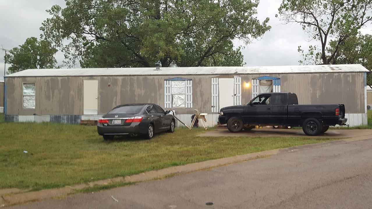 Two Shot Outside Bartlesville Mobile Home