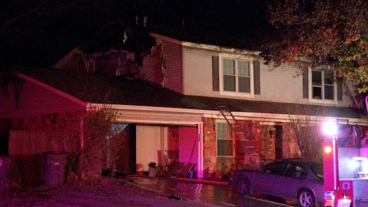 Laundry Room Fire Damages Tulsa Home