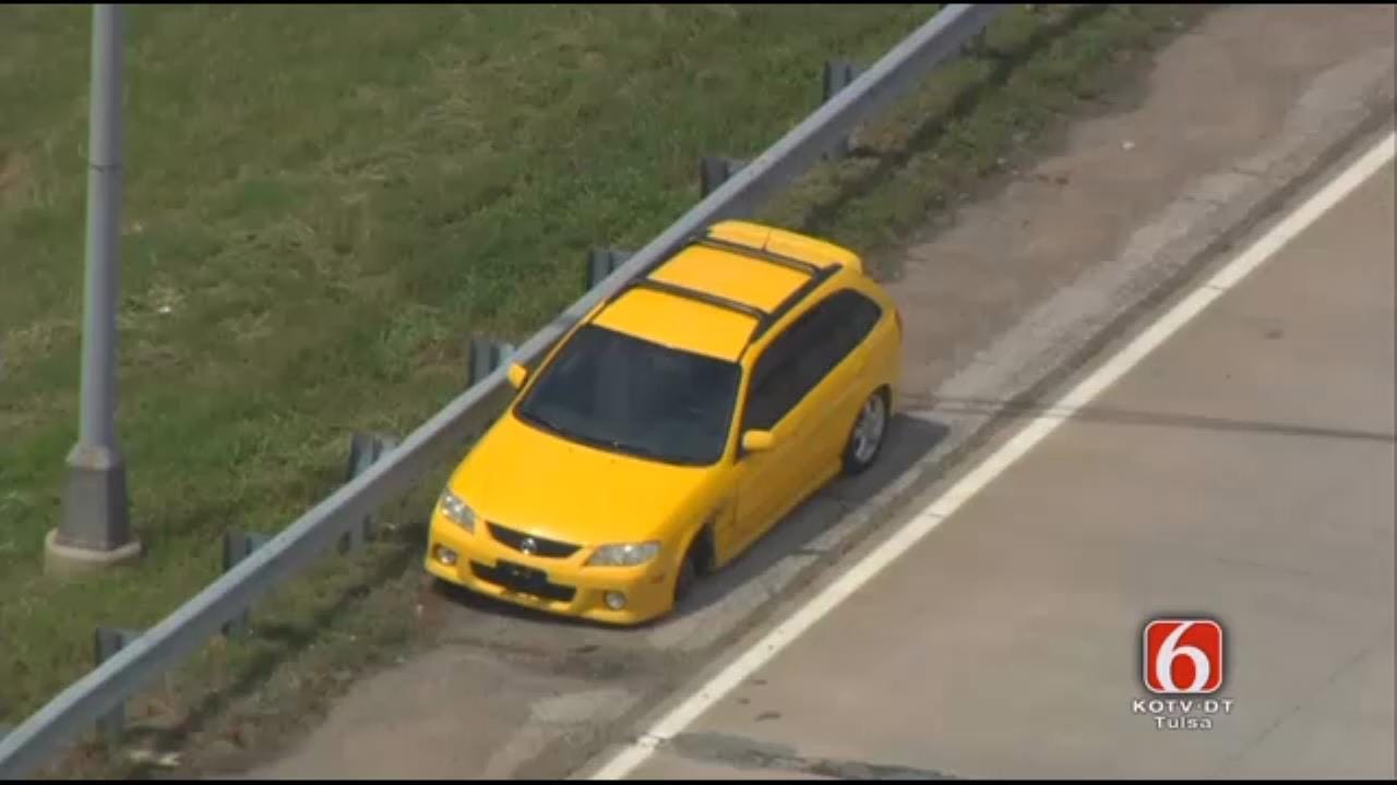 Runaway Wheel Causes Wreck On U.S. 412 In Sand Springs