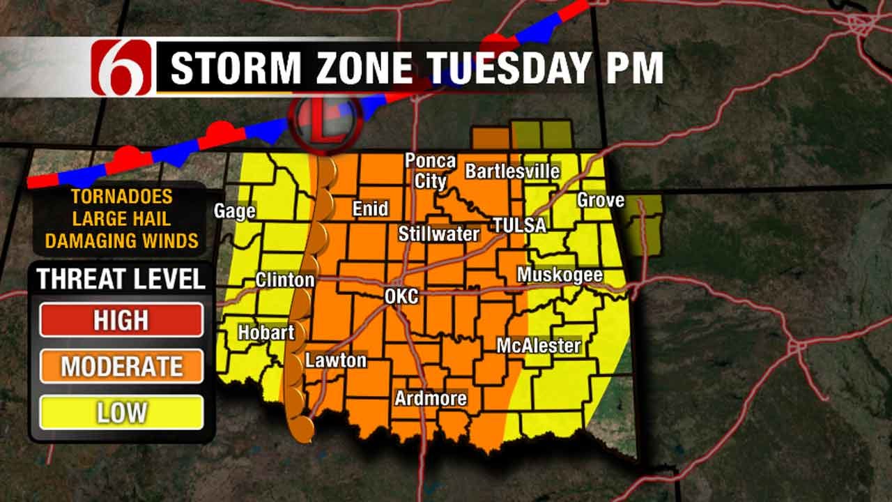 Severe Weather Possible In Oklahoma This Week