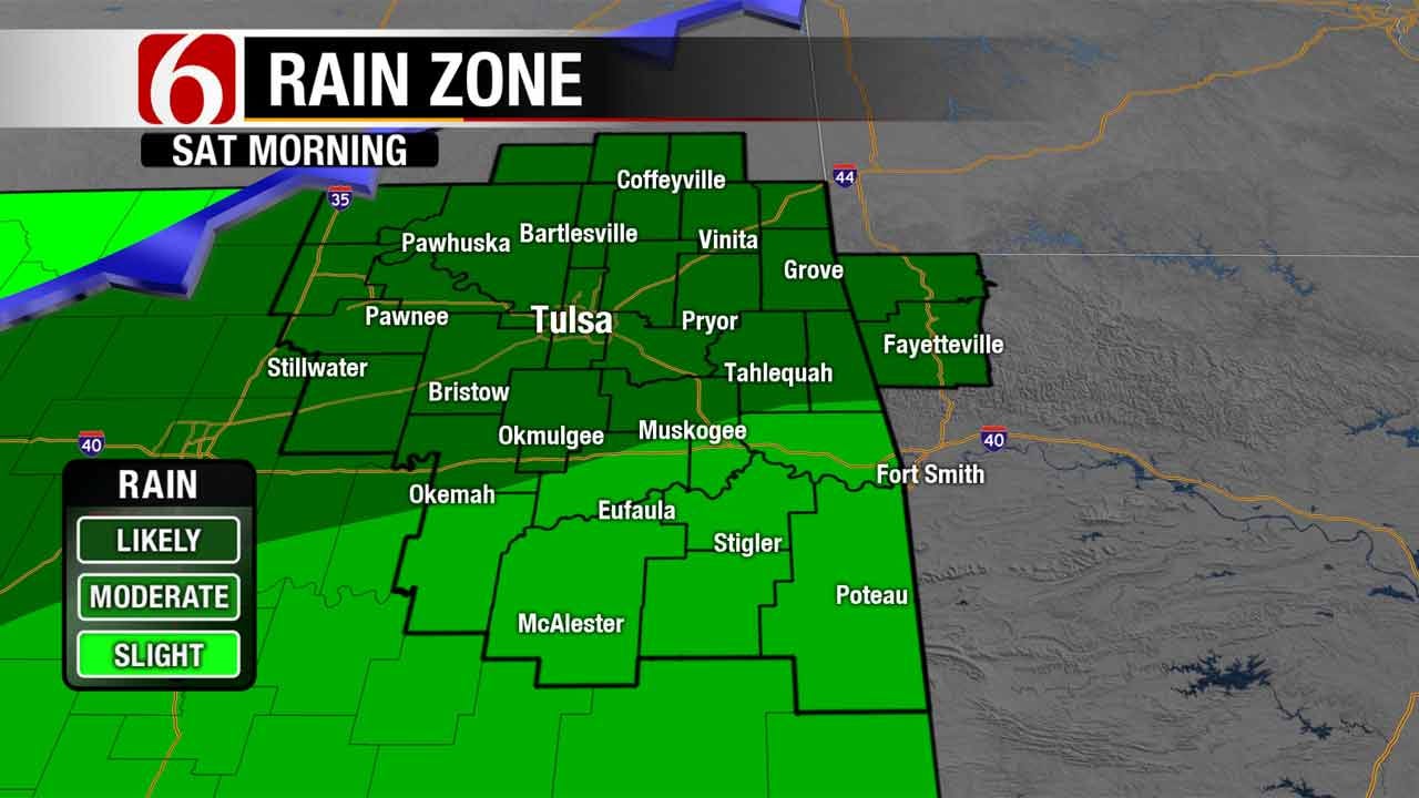 Rain, Cooler Temps In The Forecast For Northeastern Oklahoma