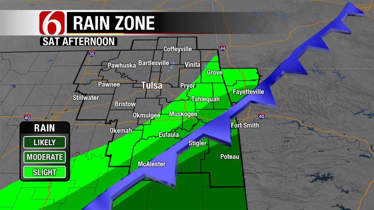 Rain, Cooler Temps In The Forecast For Northeastern Oklahoma
