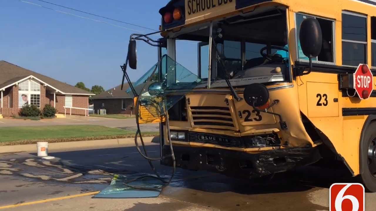 7YearOld In Intensive Care After Car Crashes Into Bixby Bus