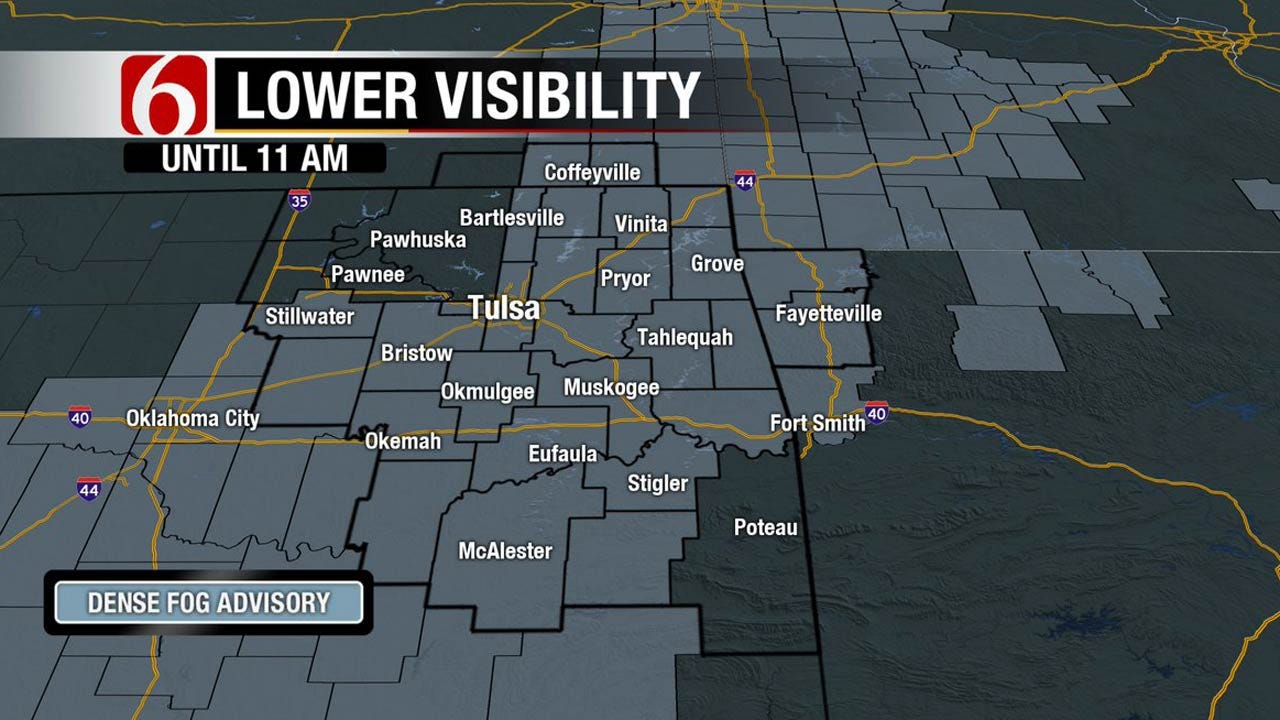 Dense Fog Advisory For Northeast Oklahoma