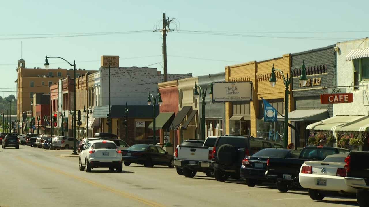 Downtown Claremore On Way To National Historic District