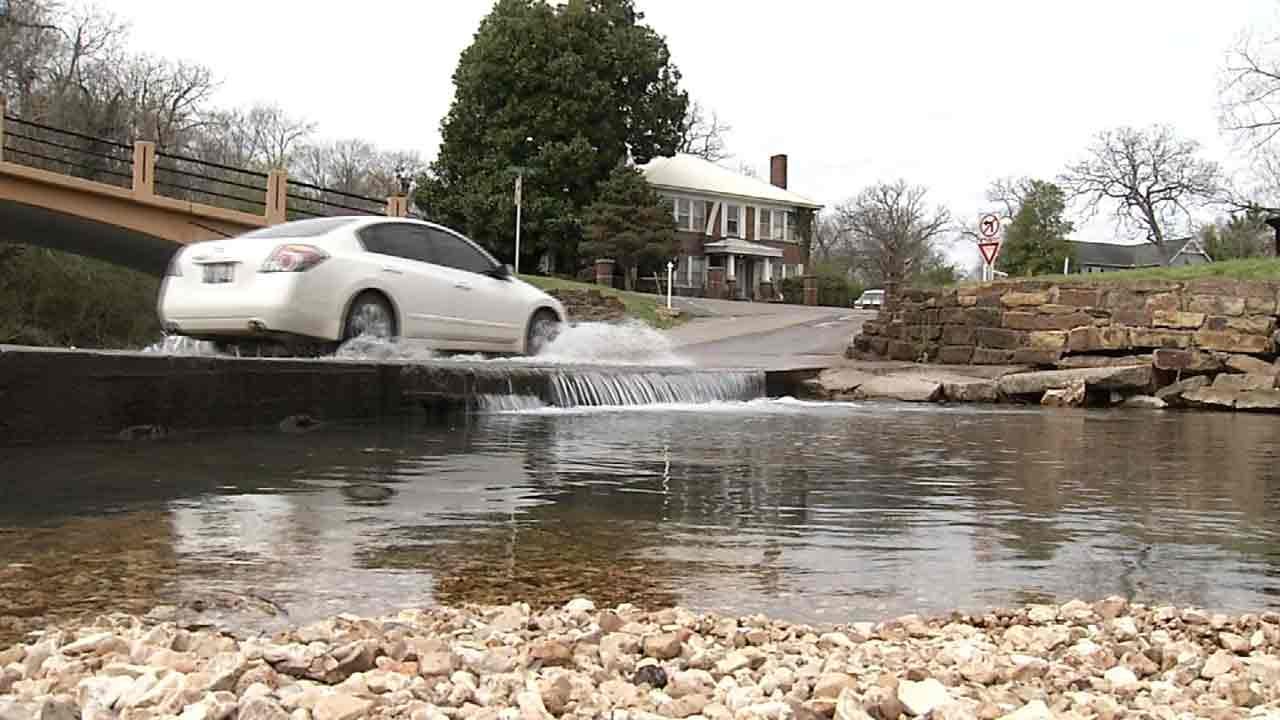 City Of Tahlequah Hopes Permanent Barriers Keep Drivers Safe During Floods