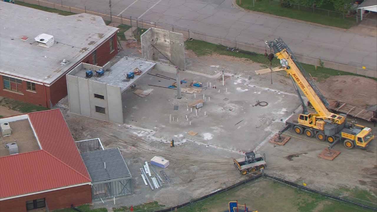 Tulsa Public Schools Begins Construction On Storm Shelters