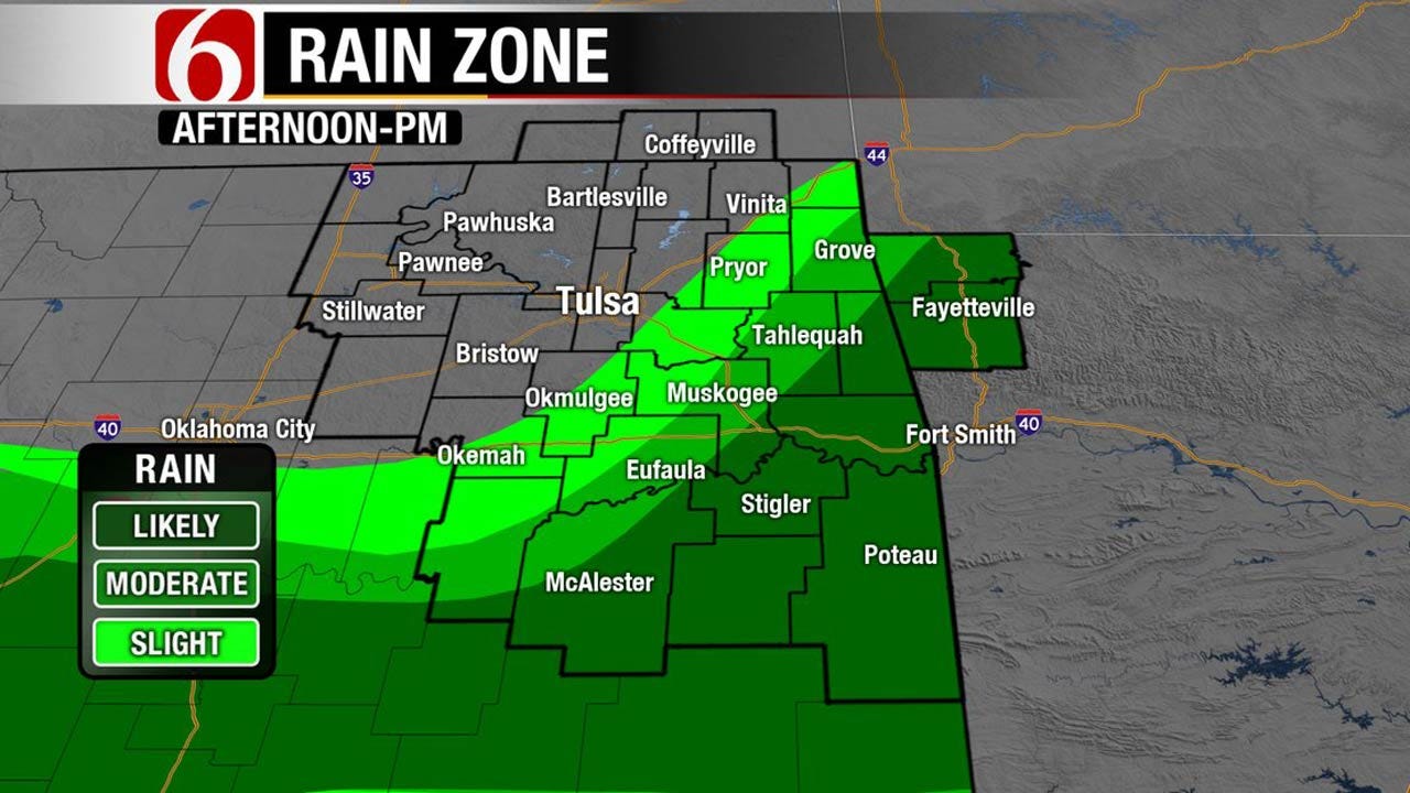 Storms In SE Oklahoma As Cooler Temps Return
