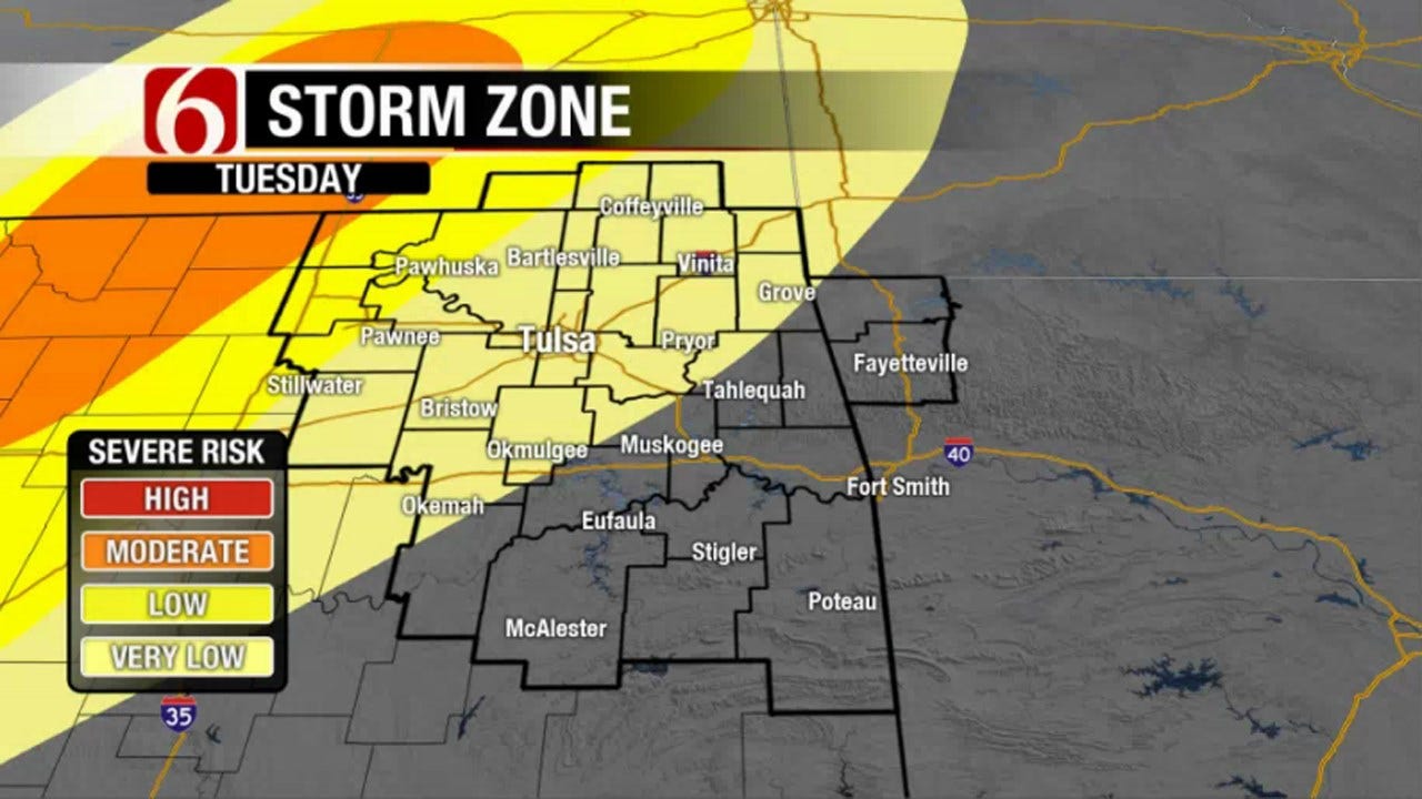 Rain, Severe Weather Possible In Northeast Oklahoma This Week