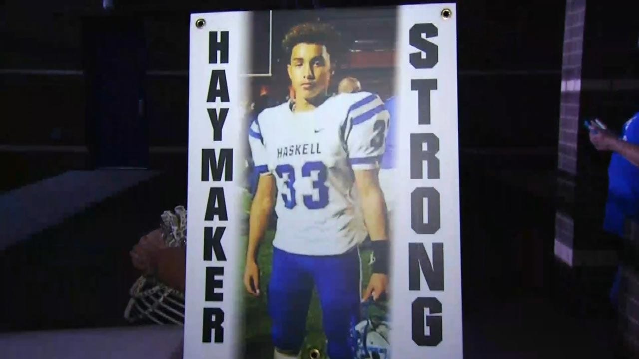 Haskell Football Team Plays With Injured Teammate On Their Minds
