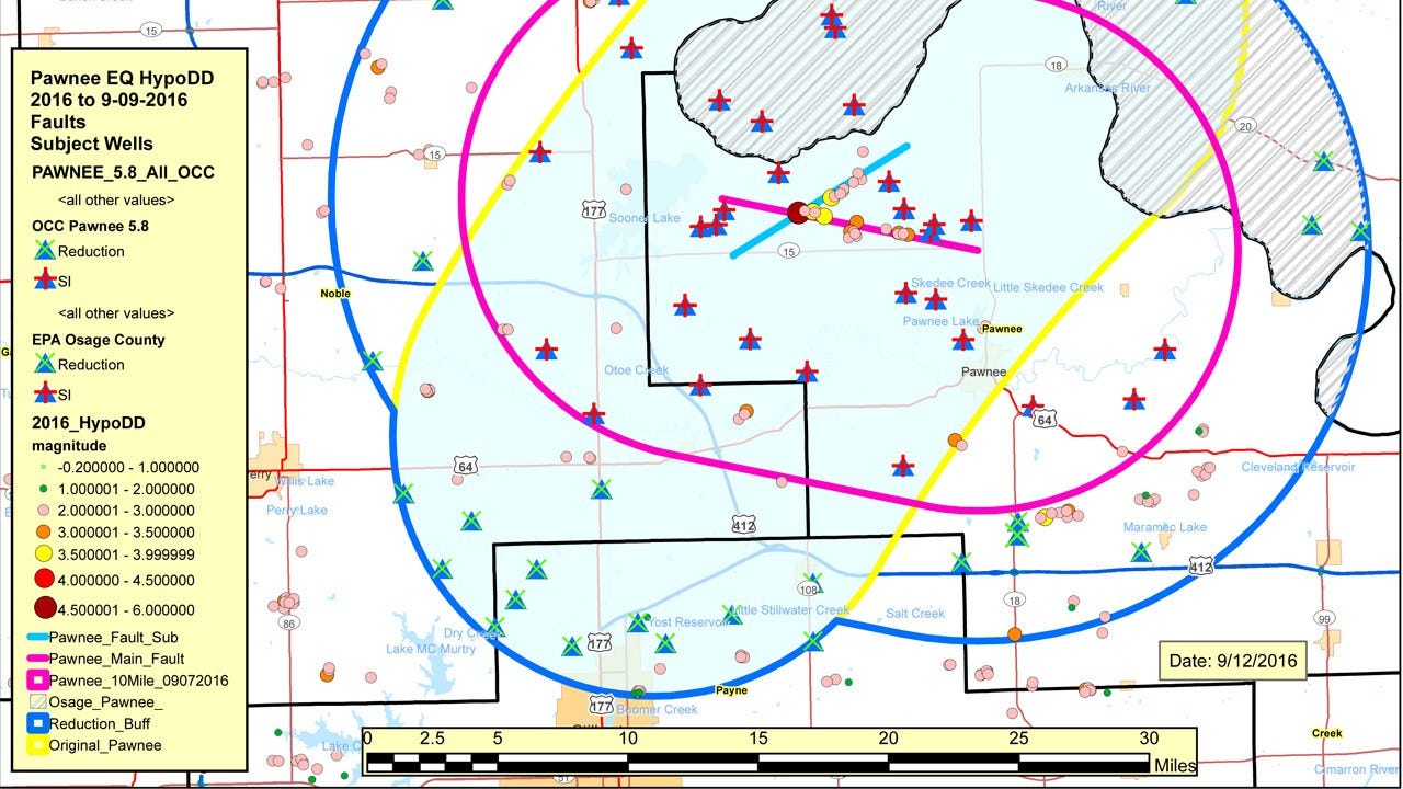 Corporation Commission: New Fault Data Prompts Closure Of More Disposal Wells
