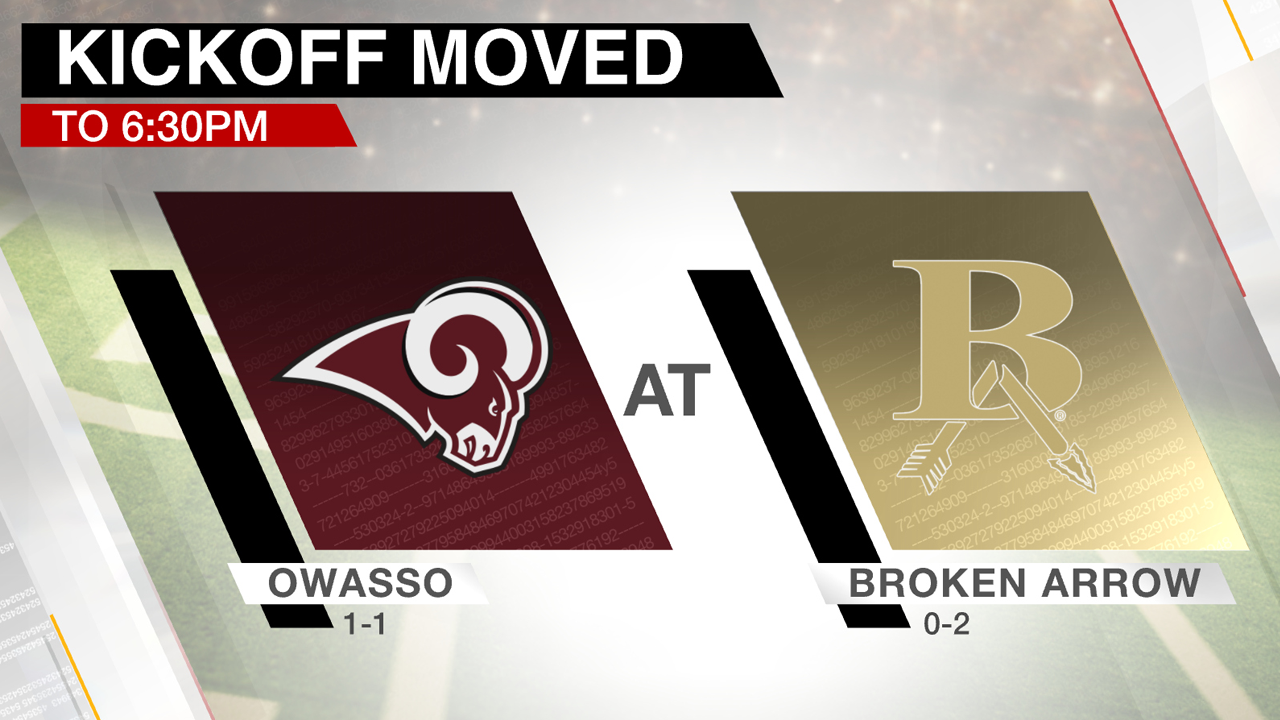 OwassoBroken Arrow Football Game Moved Up Due To Weather