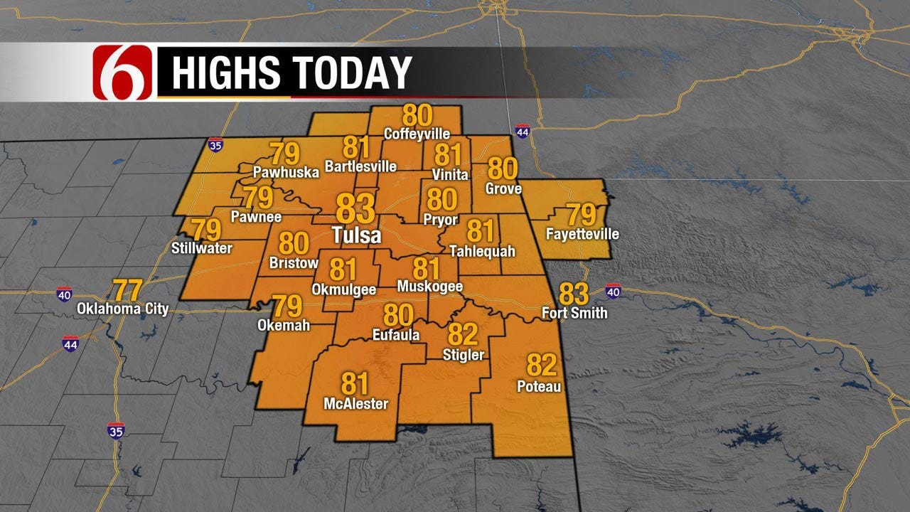 Windy And Warm Across Eastern Oklahoma