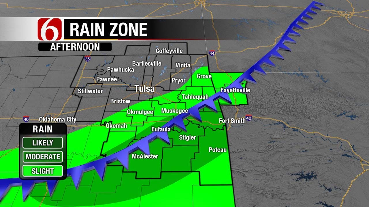 Flooding Possible As Rain Moves Into Northeast Oklahoma