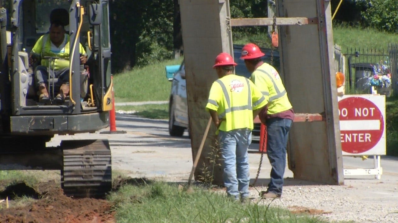 Road Construction Problems Continue For Jenks Middle School Commuters