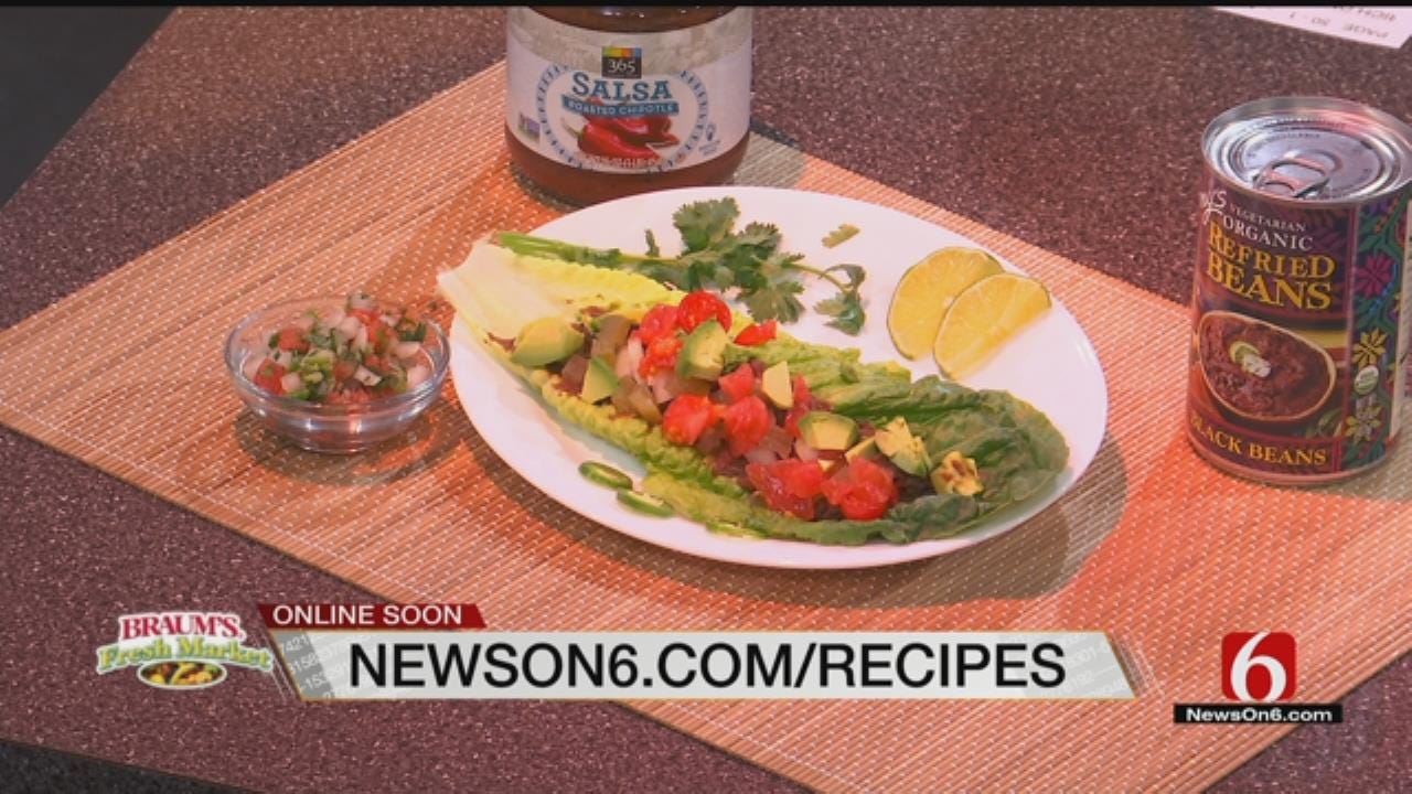 Spicy Black Bean Lettuce Tacos With Pico De Gallo