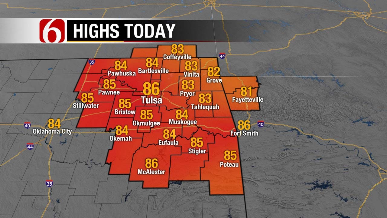 Mild Weather Forecast For Northeast Oklahoma