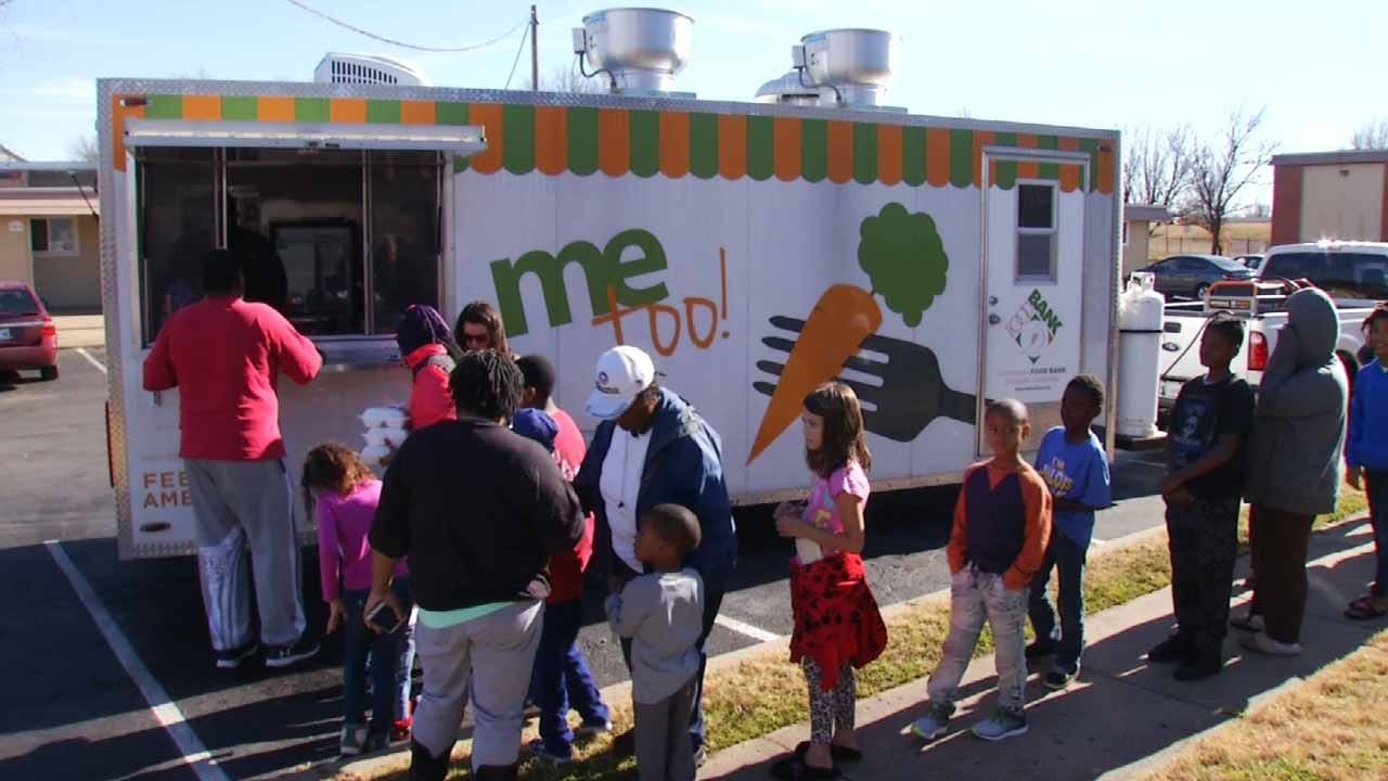 Food Bank Feeding Kids In Need While School Is On Break