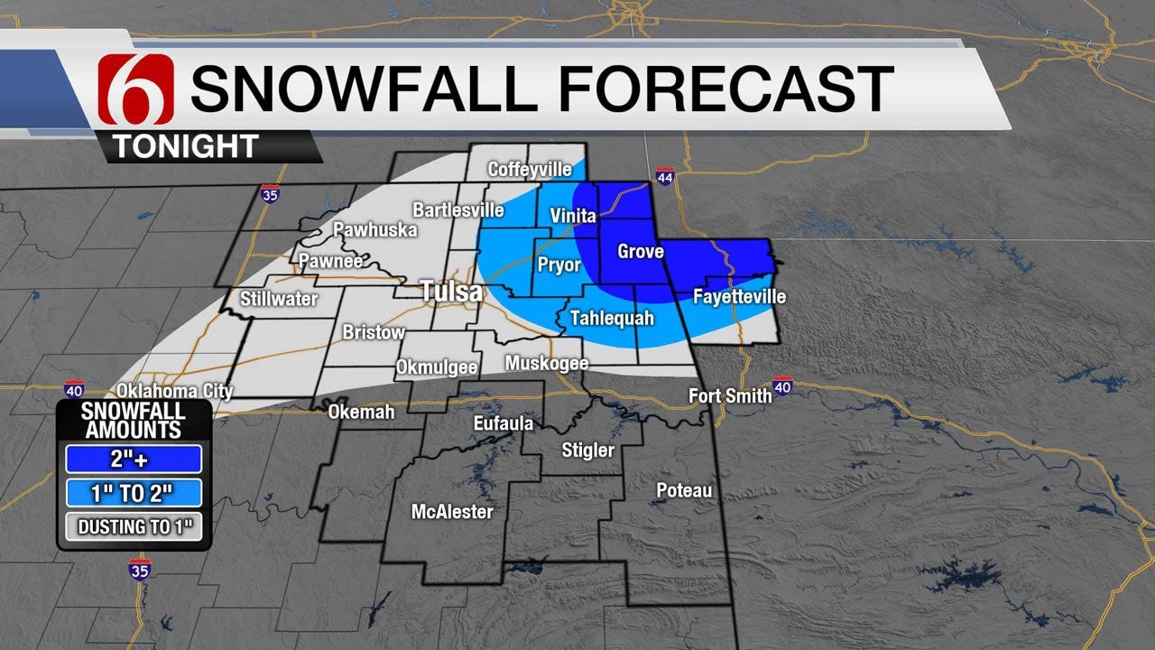 Multiple Oklahoma Counties Under Winter Weather Advisory