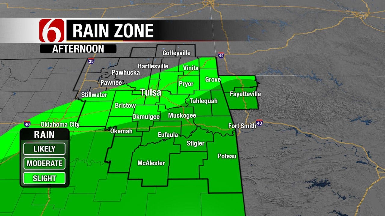 Rain Sticks Around For One More Day Before Sunshine Returns To NE Oklahoma