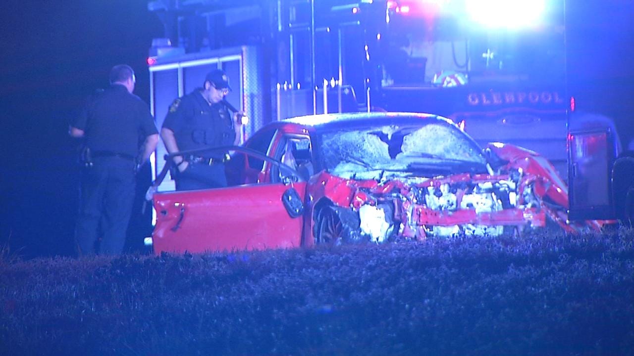 Driver Injured In HeadOn Glenpool Highway Crash