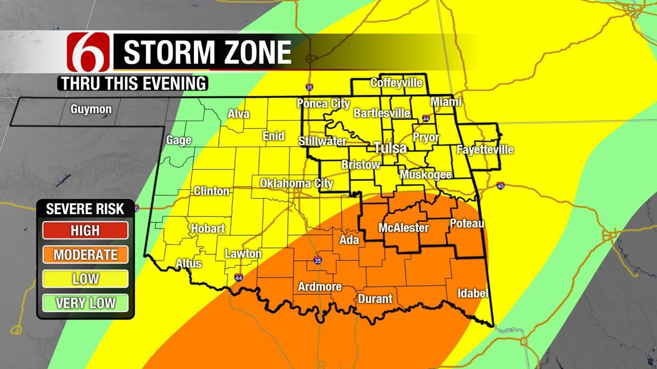All Modes Of Severe Weather Possible In Eastern Oklahoma Friday