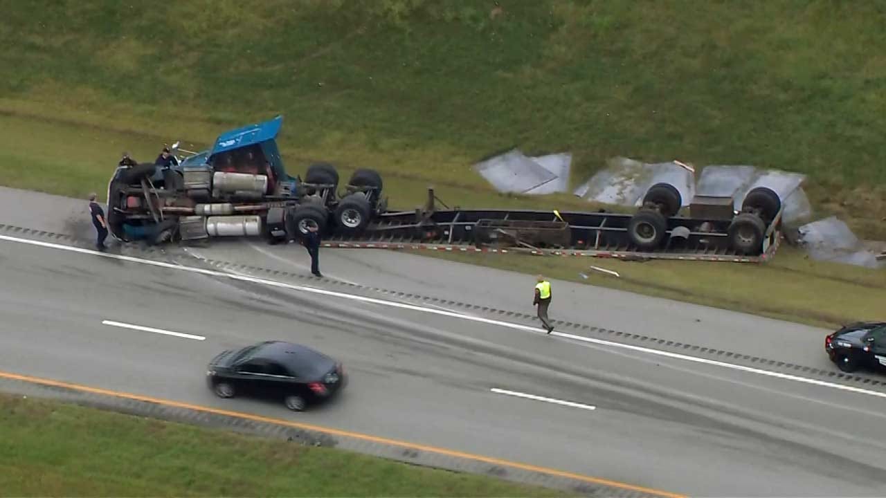 Large Steel Plates Spill From Overturned Semi In Catoosa large-steel-plates-spill-from-overturned-semi-in-catoosa