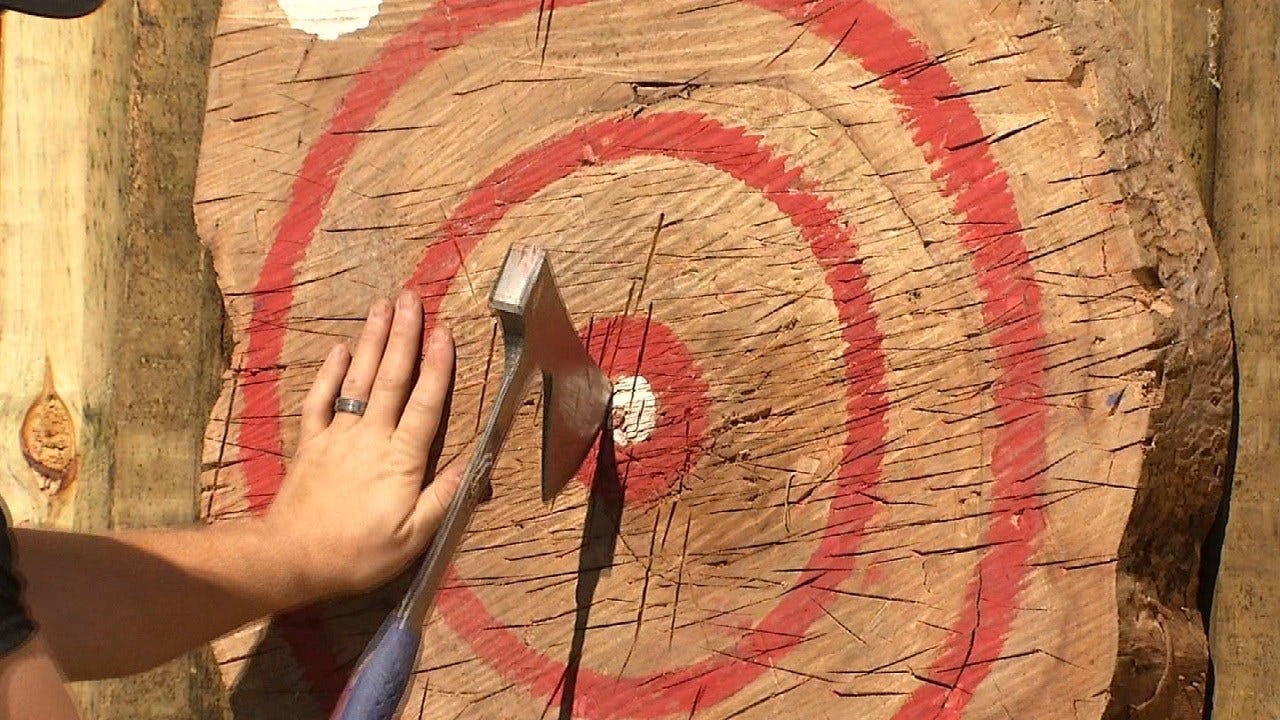 Tulsa's Oktoberfest Adds AxeThrowing Booth