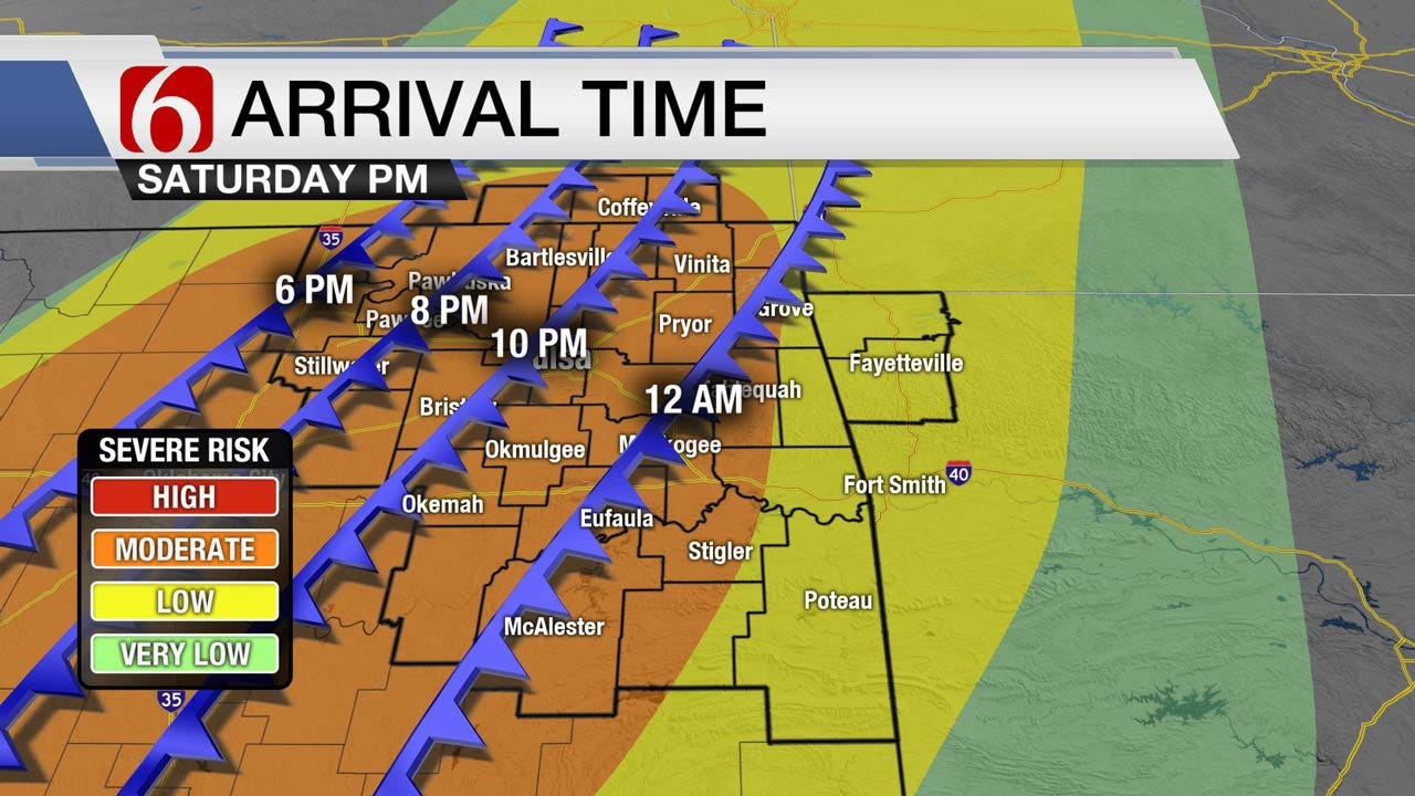 Warm Today, Storms Saturday Across Eastern Oklahoma