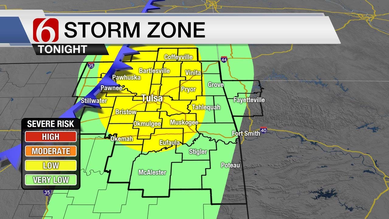 Severe Weather Possible Across Eastern Oklahoma
