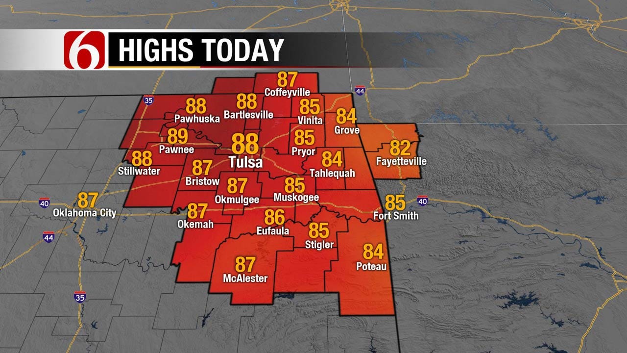 Warmer Temps Return To Eastern Oklahoma