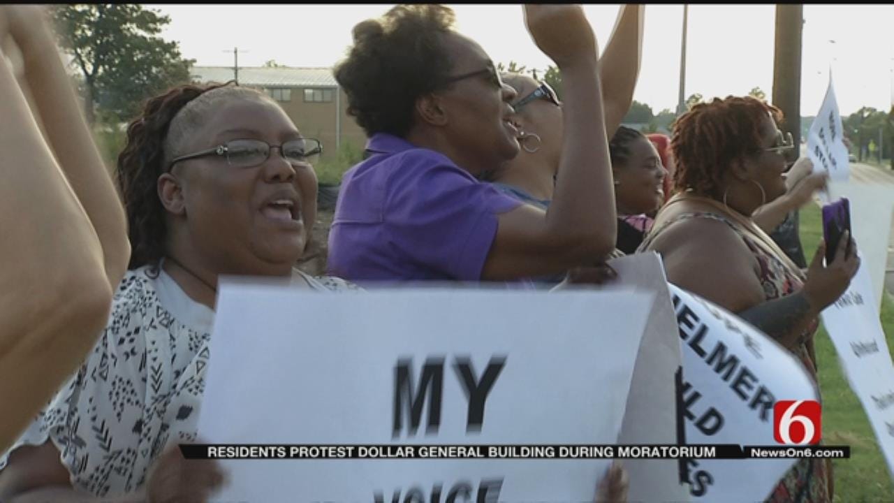 North Tulsans Protest New Dollar Store, Call For Grocery Stores
