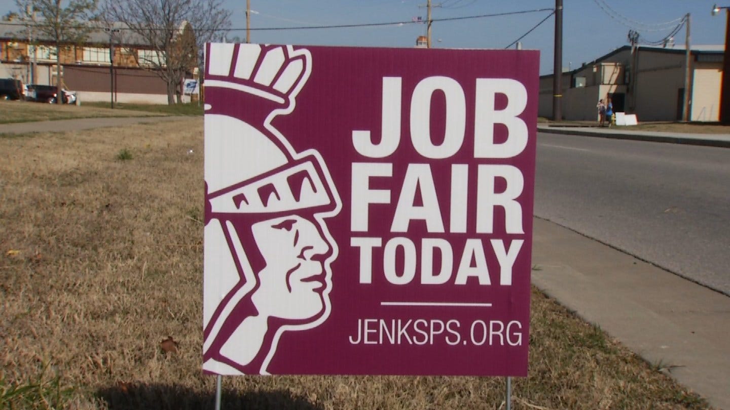 Jenks Public Schools Holds Teacher Job Fair In Midst Of Walkout