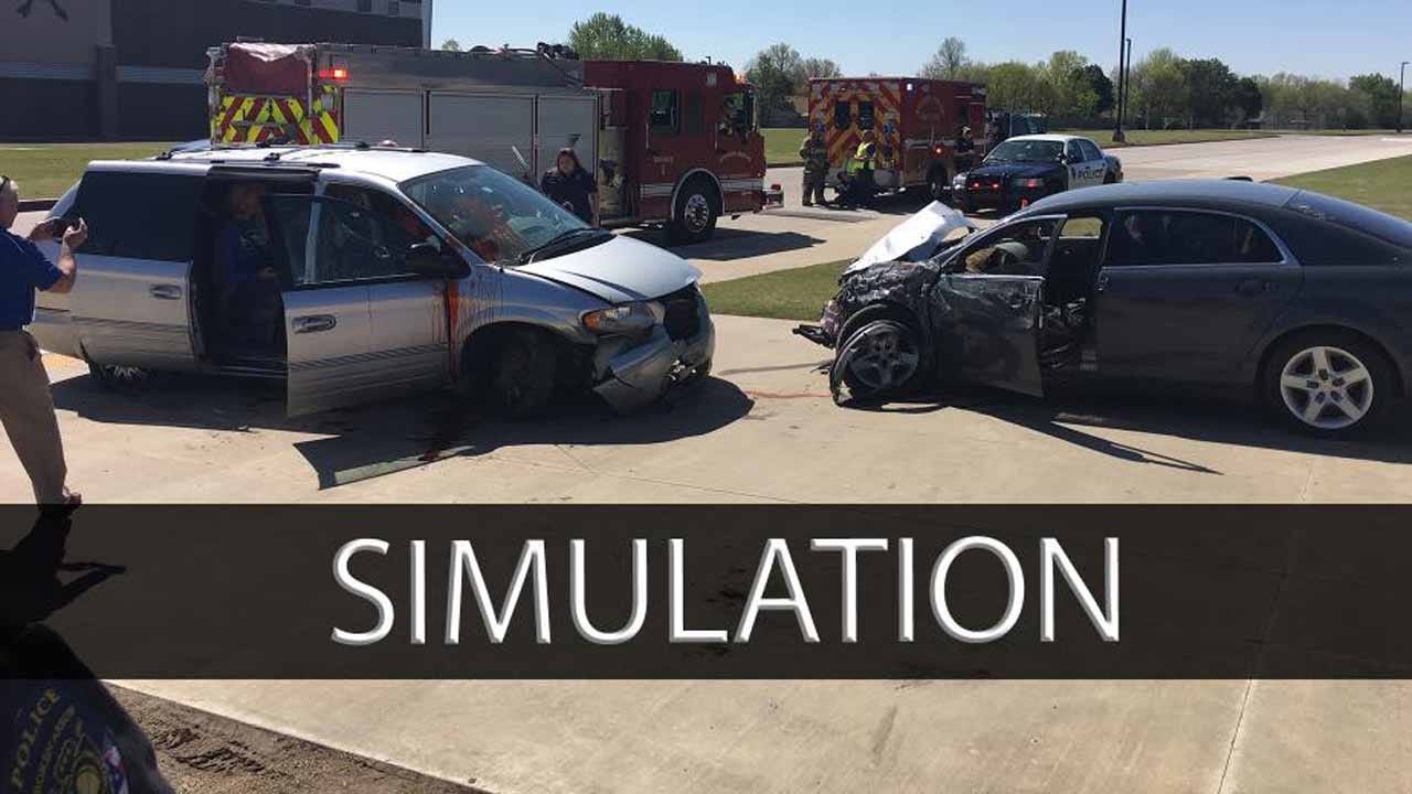 Broken Arrow High School Hosts Crash Simulation Broken Arrow High School Hosts Crash Simulation