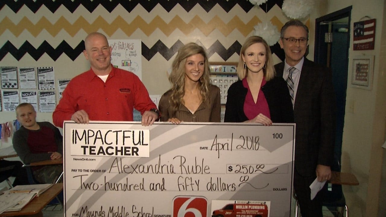 Mounds Middle School Educator Honored As An 'Impactful Teacher'