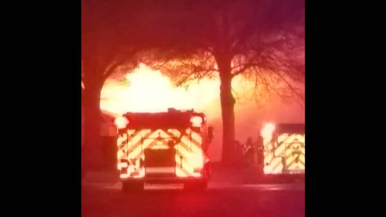 House Catches Fire Overnight In Broken Arrow