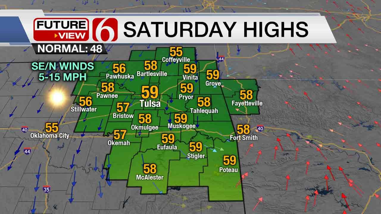 Stellar Saturday Weather Across Eastern Oklahoma