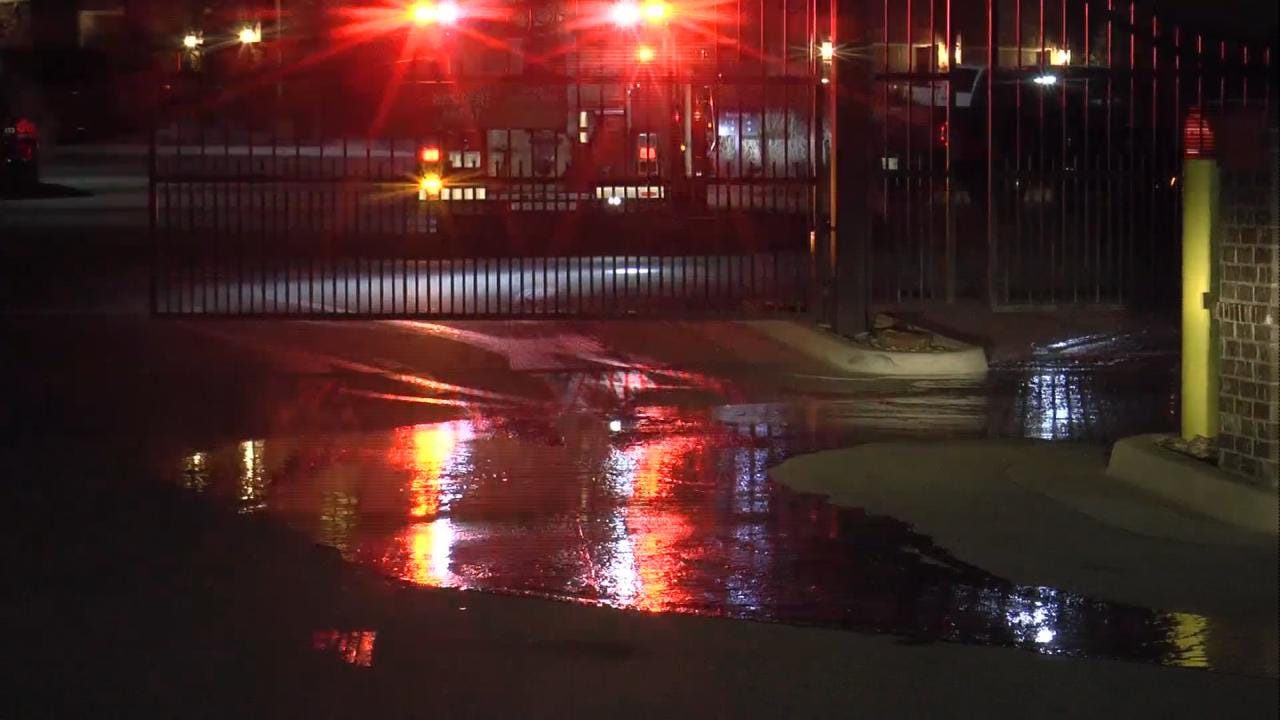 Sprinkler Malfunction Floods Tulsa Apartment Building
