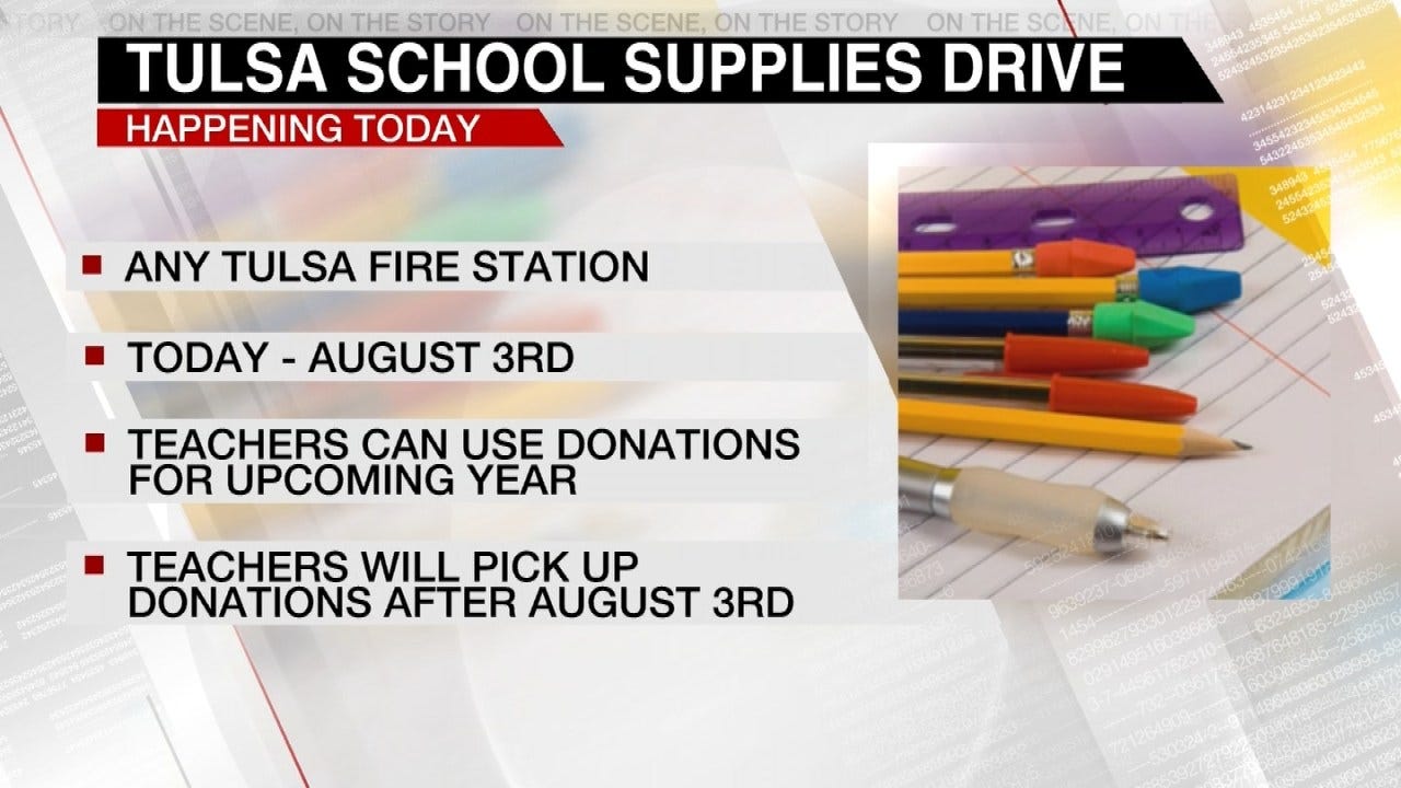 Collecting Tulsa Back To School Supplies
