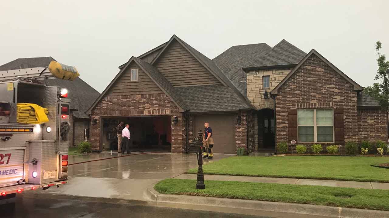 Lightning Strike Sparks Tulsa House Fire