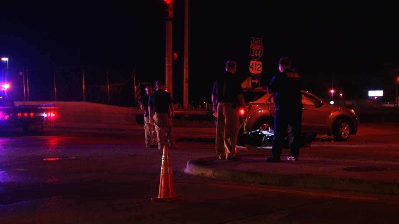 Police: Motorcyclist Critical After Hitting SUV At Tulsa Intersection